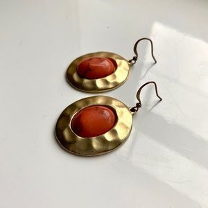 Gold Stone Earrings